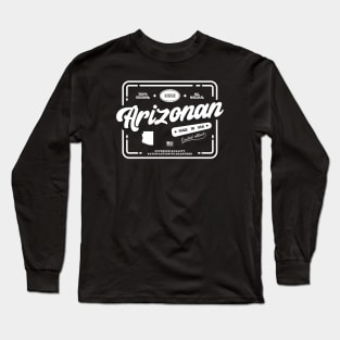 Original Arizonan Cool Vintage Light Stamp Print Arizona Resident Gift Long Sleeve T-Shirt